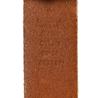 Gucci Cuoio Toscano Nickel Double Double G 30mm Belt 90 36 Cuir 3 of 6