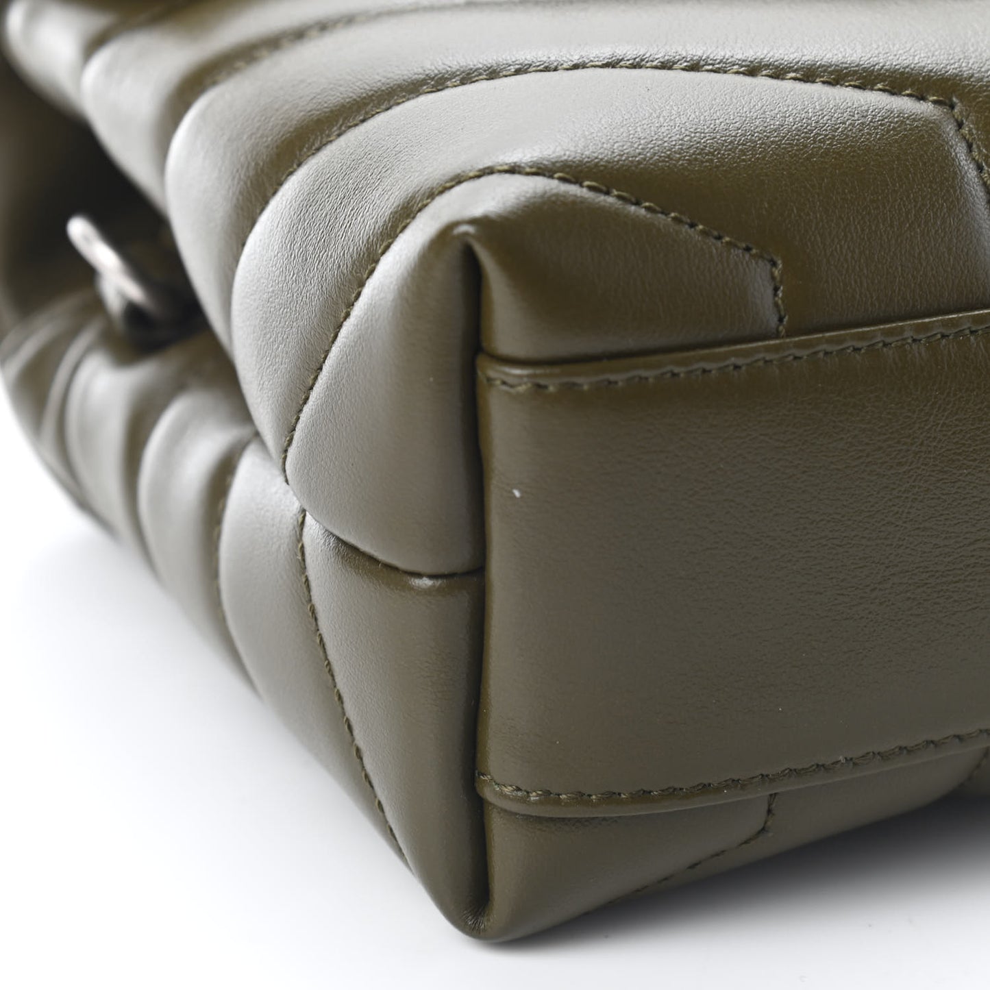 Calfskin Y Quilted Monogram Toy Loulou Crossbody Bag Military Olive