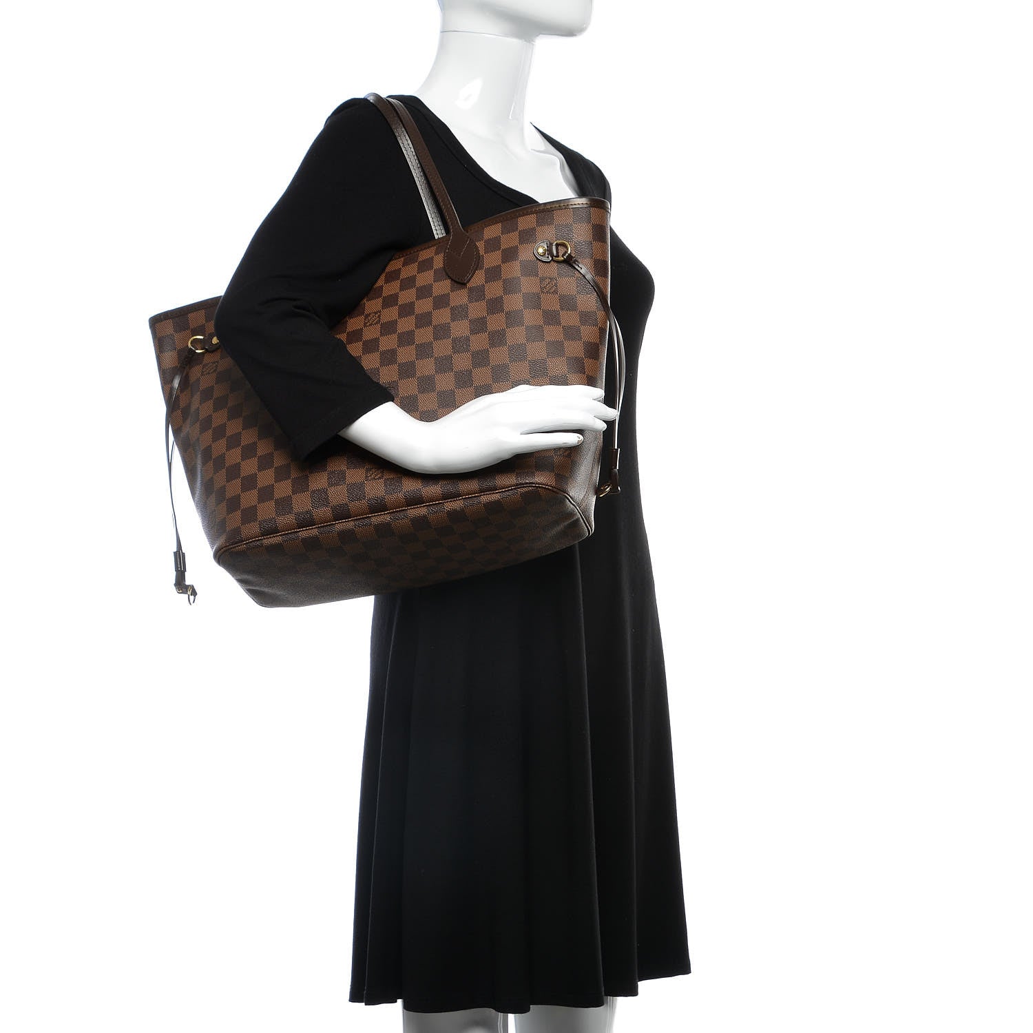 Louis Vuitton Damier Ebene Neverfull MM 2 of 7