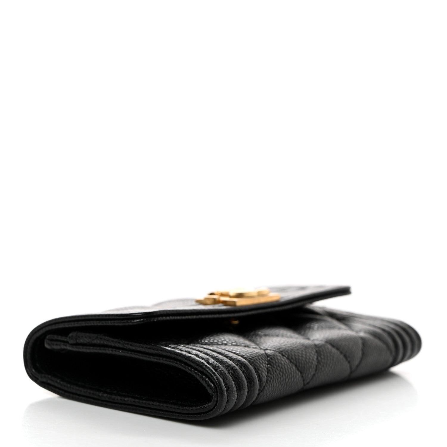 Chanel Caviar Quilted Boy Flap Card Holder Black 4 of 8
