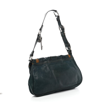 Christian Dior Calfskin Medium Gaucho Double Saddle Bag Dark Blue 2 of 21