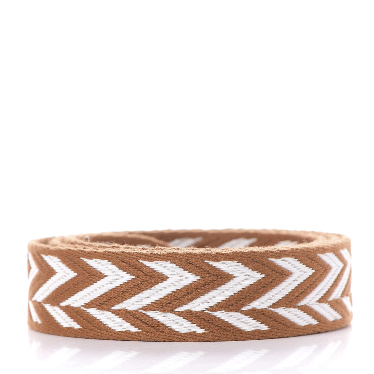 Toile Swift 25mm Sangle ZigZag Shoulder Strap Gold White