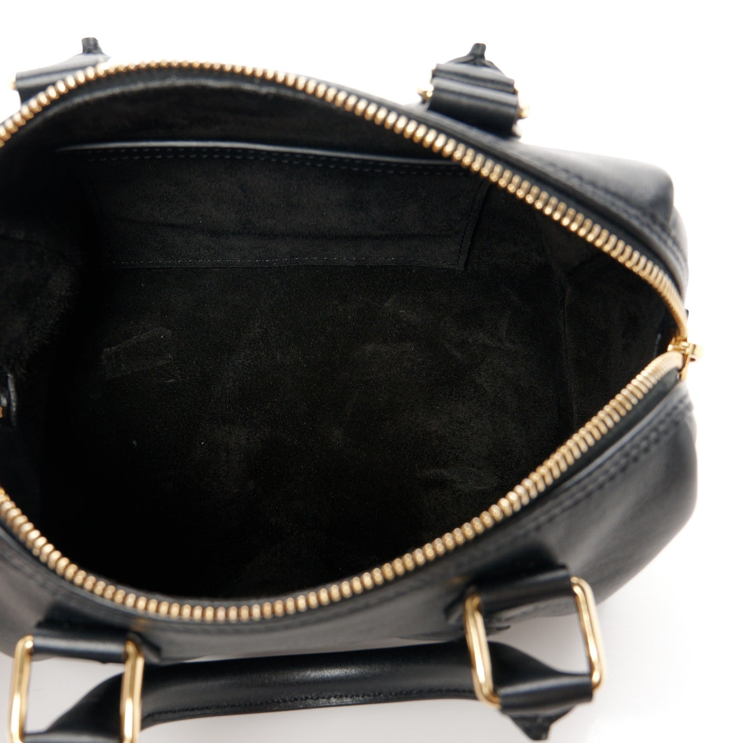 Smooth Calfskin Triomphe Small Boston Bag Black