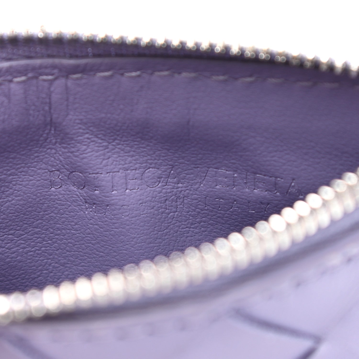Bottega Veneta Nappa Intrecciato Key Case Lavender 6 of 7