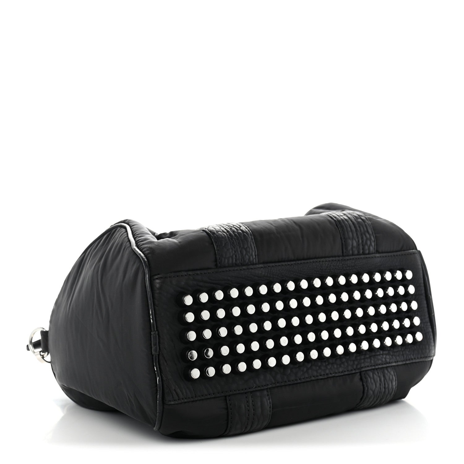 Alexander Wang Nylon Pebbled Lambskin Rocco Nickel Hardware Black 4 of 13