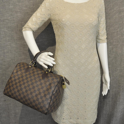 Louis Vuitton Damier Ebene Speedy 30 2 of 11