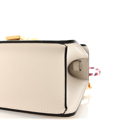 Gucci Calfskin Mini Sylvie Top Handle Bag White 9 of 11