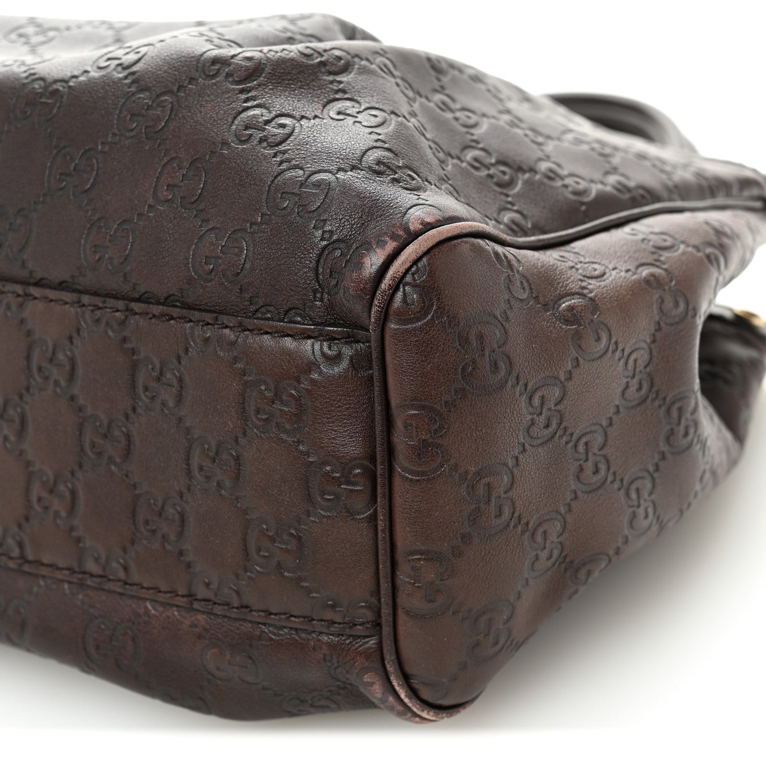 Gucci Guccissima Medium Sukey Tote  Brown 10 of 12