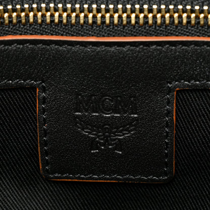 MCM Calfskin Monogram Klara Crossbody Pouch Black 6 of 8