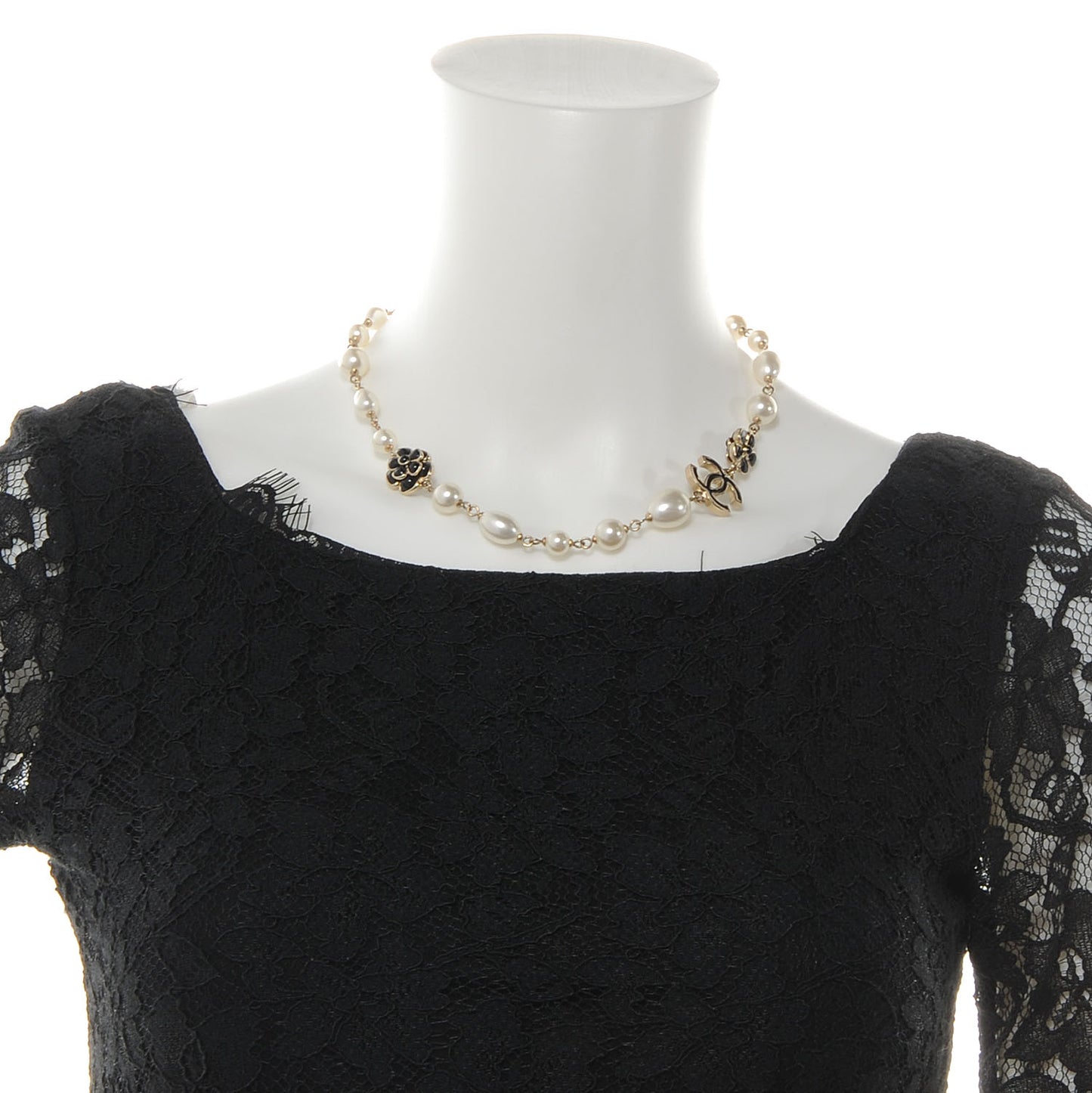 Pearl Camellia CC Necklace