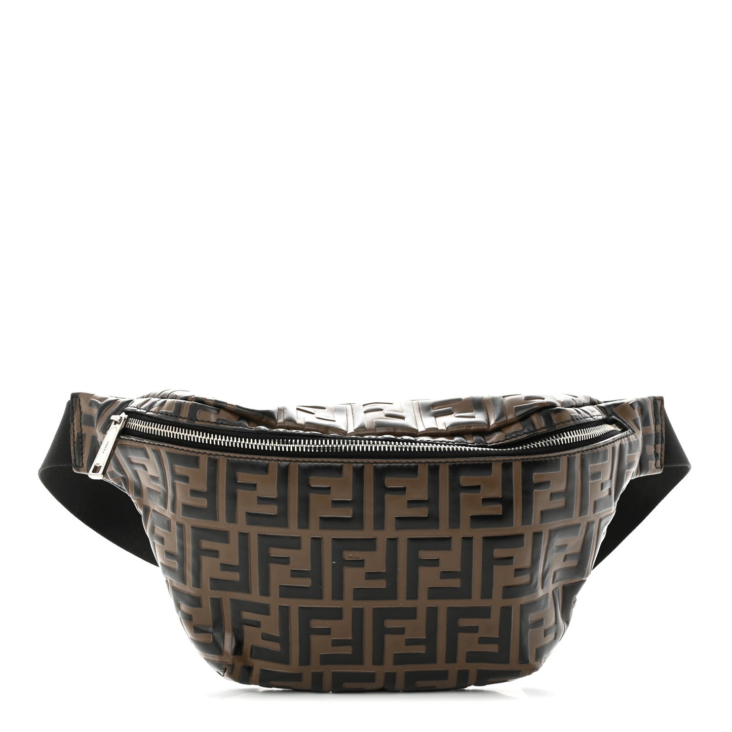 Vitello Century Bi-Color FF 1974 Embossed Belt Bag Maya Black