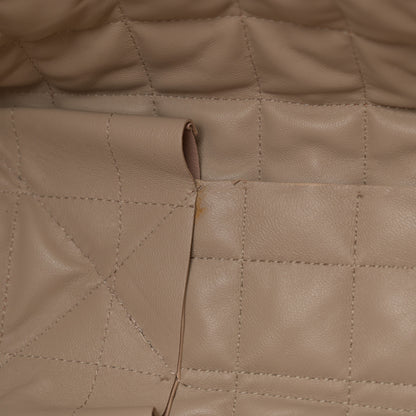 Celine Calfskin Quilted Vertical Cabas Tote Beige 10 of 13