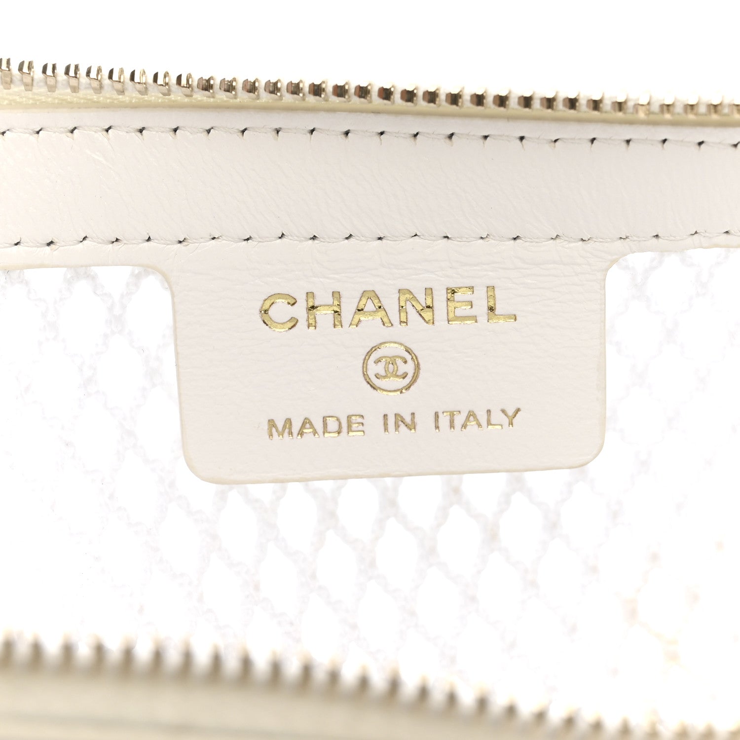 Chanel Mesh Shiny Lambskin Chain Hobo White 7 of 14