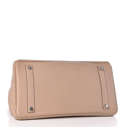 Hermes Taurillon Clemence Birkin 35 Argile 7 of 33