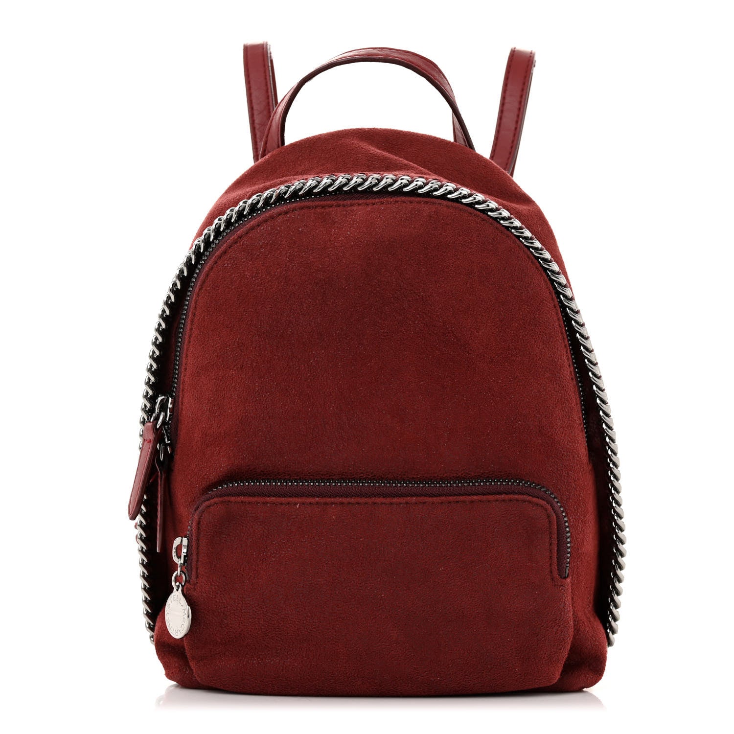 Stella McCartney Shaggy Deer Mini Falabella Backpack Ruby 1 of 13