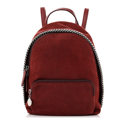 Stella McCartney Shaggy Deer Mini Falabella Backpack Ruby 1 of 13