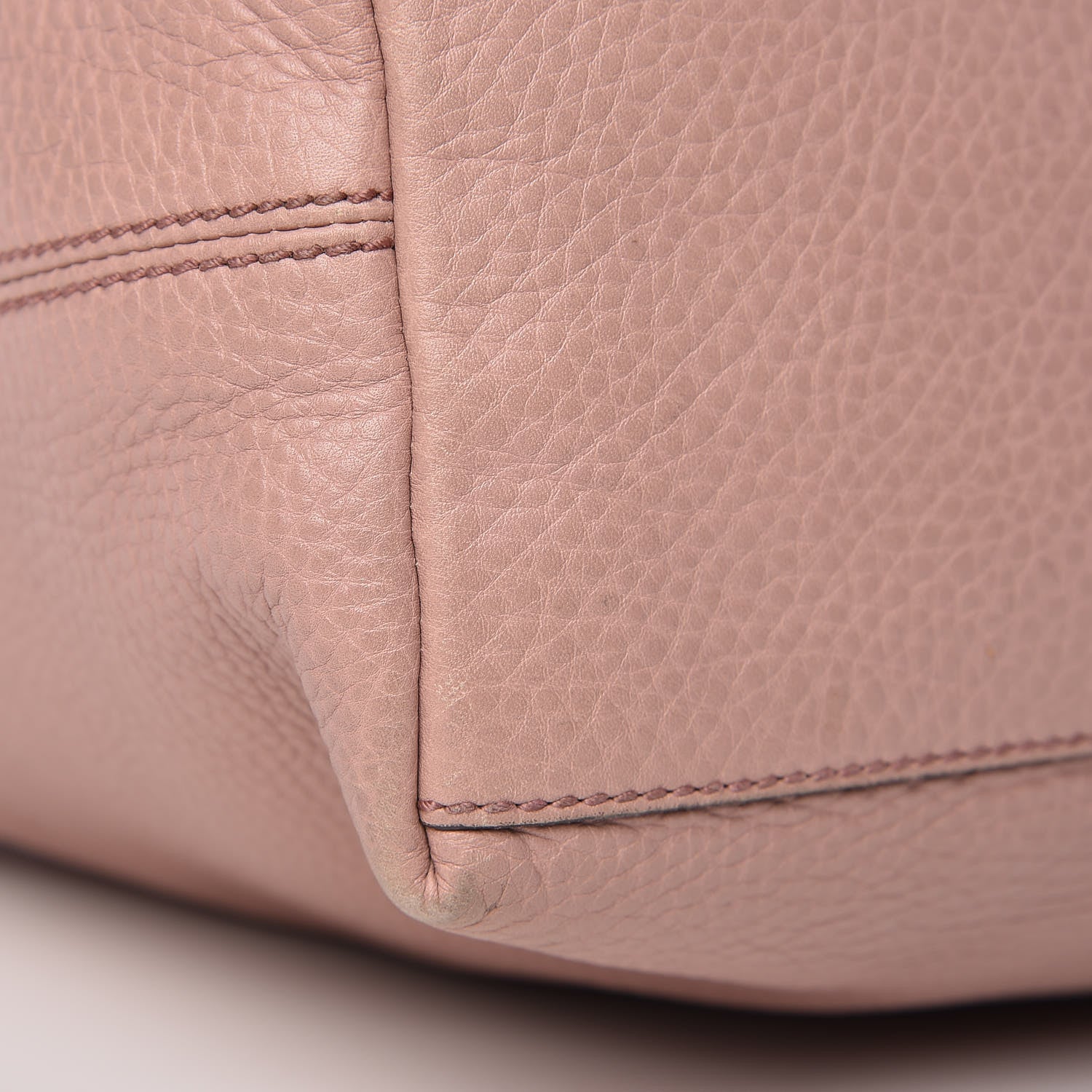 Gucci Pebbled Calfskin Medium Soho Chain Shoulder Bag Dark Cipria 12 of 14