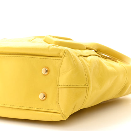 Bottega Veneta Paper Calfskin Maxi Intrecciato Small Arco Mirabelle 10 of 11