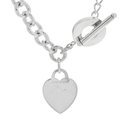 Tiffany Sterling Silver Heart Tag Toggle Necklace 4 of 4