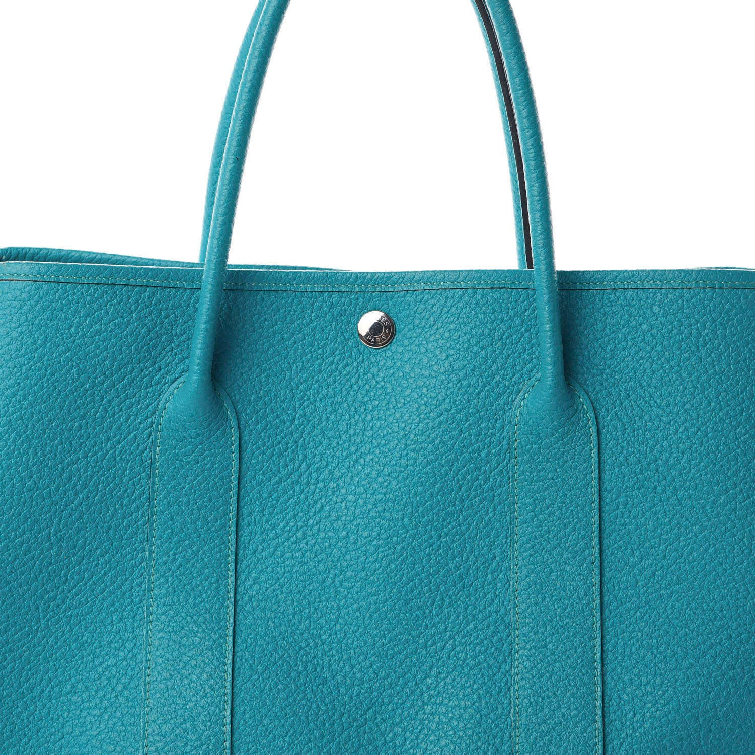 Hermes Vache Country Garden Party 36 MM Turquoise 9 of 9