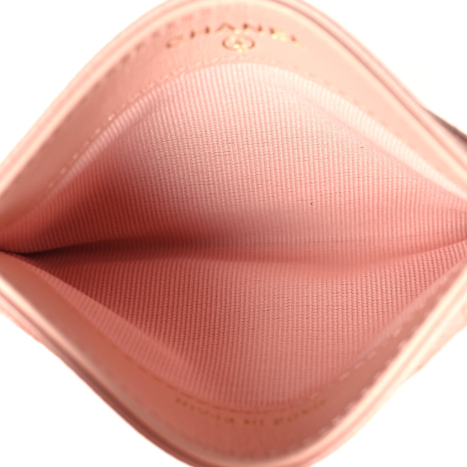 Chanel Caviar Quilted Card Holder Light Pink 5 of 9