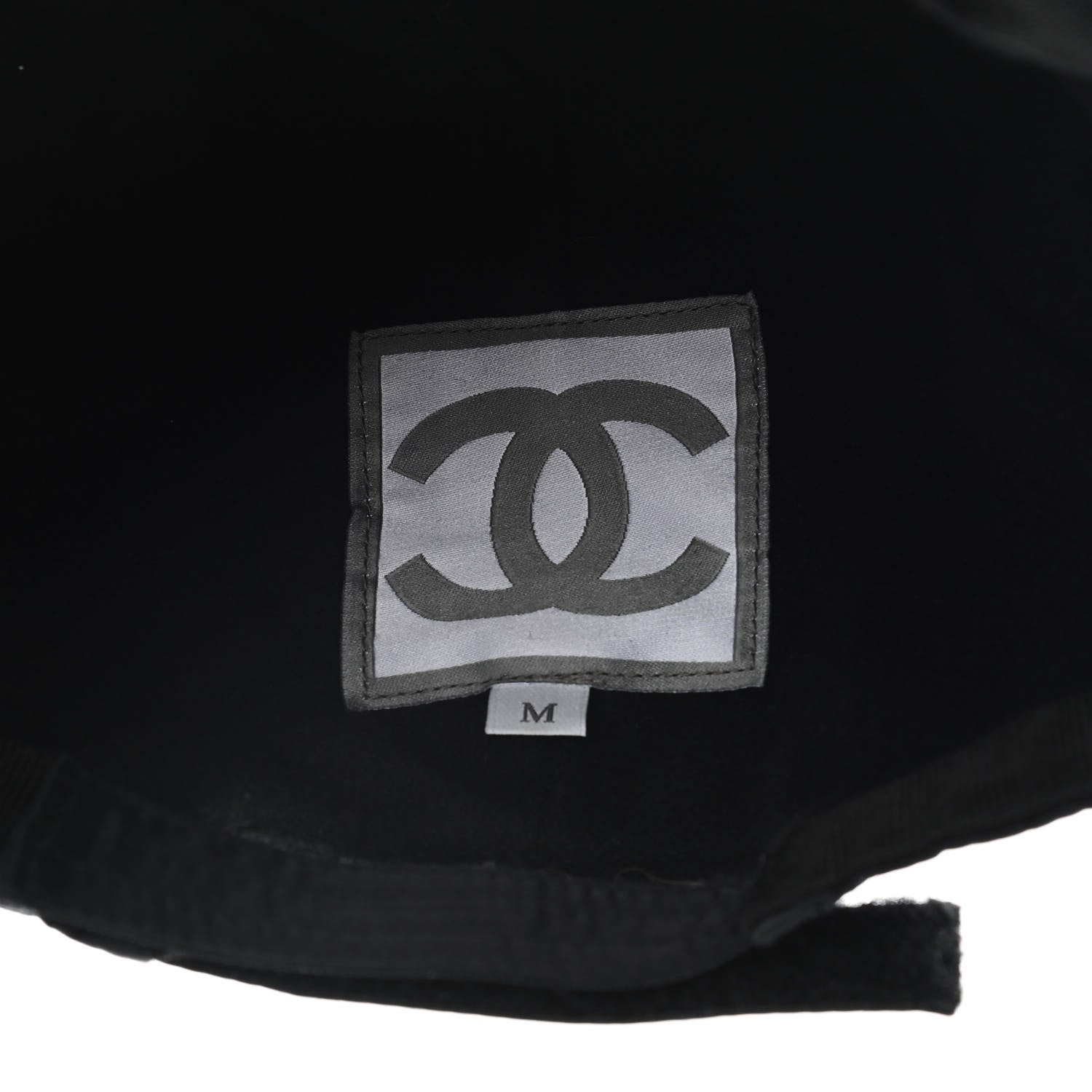 Chanel Nylon Quilted Cap Hat M Black 6 of 7