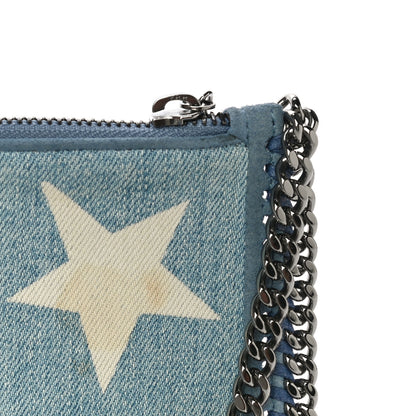 Stella McCartney Denim Star Falabella Clutch Blue 9 of 9