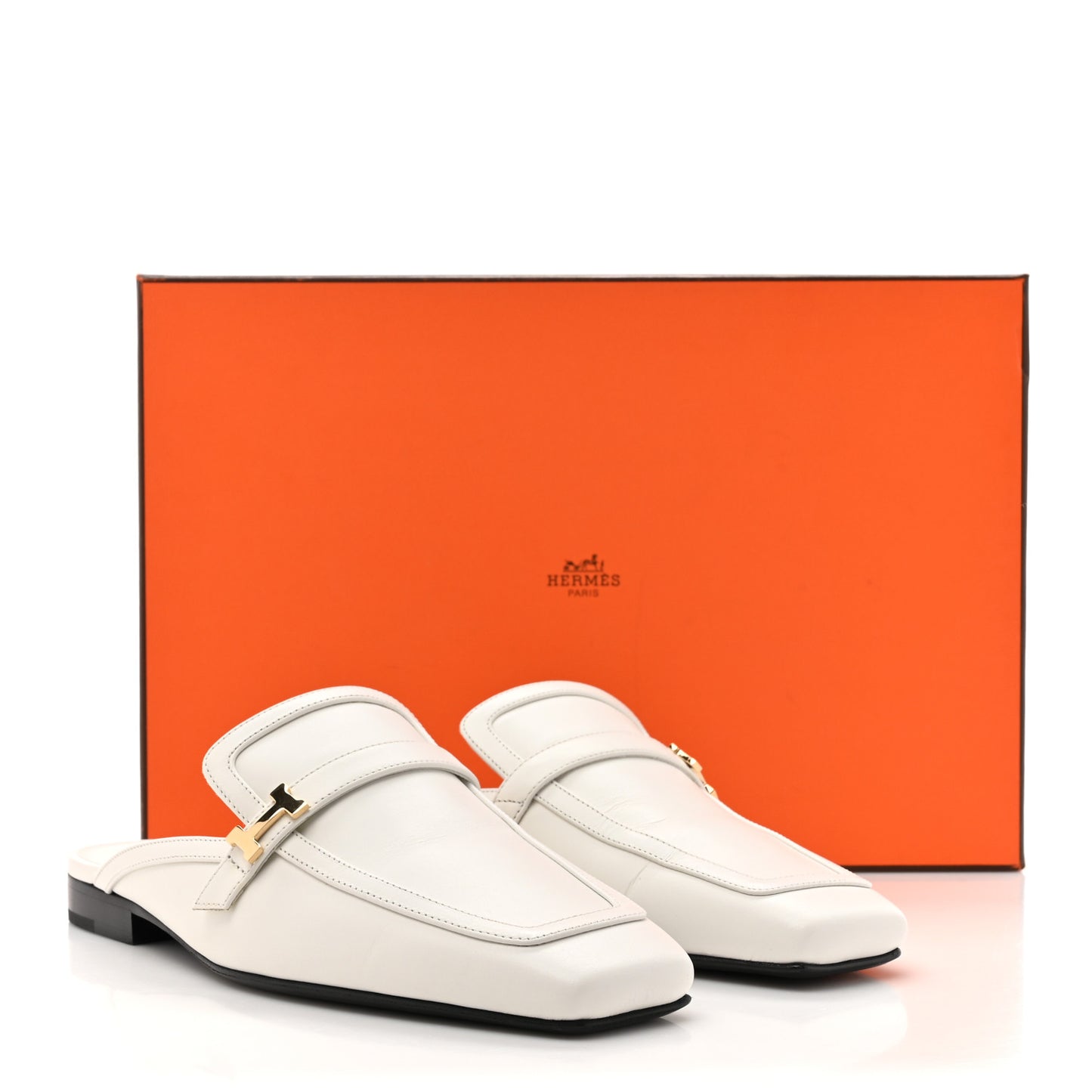 Calfskin Womens Groupie Mules 35.5 White