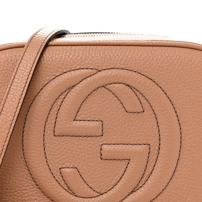 Gucci Pebbled Calfskin Small Soho Disco Bag Camelia 9 of 12