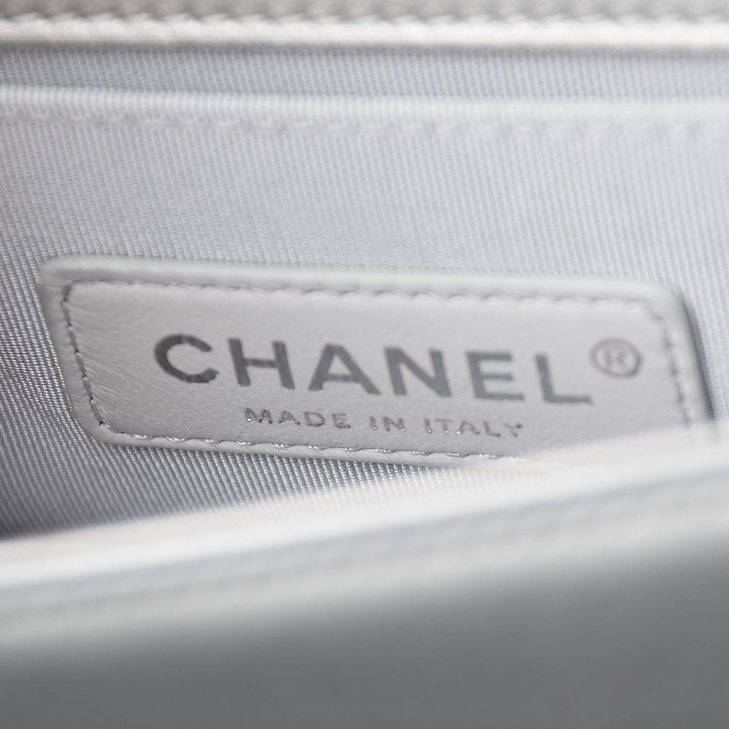 Chanel Metallic Lambskin PVC Quilted Small Boy Flap Blue 6 of 7