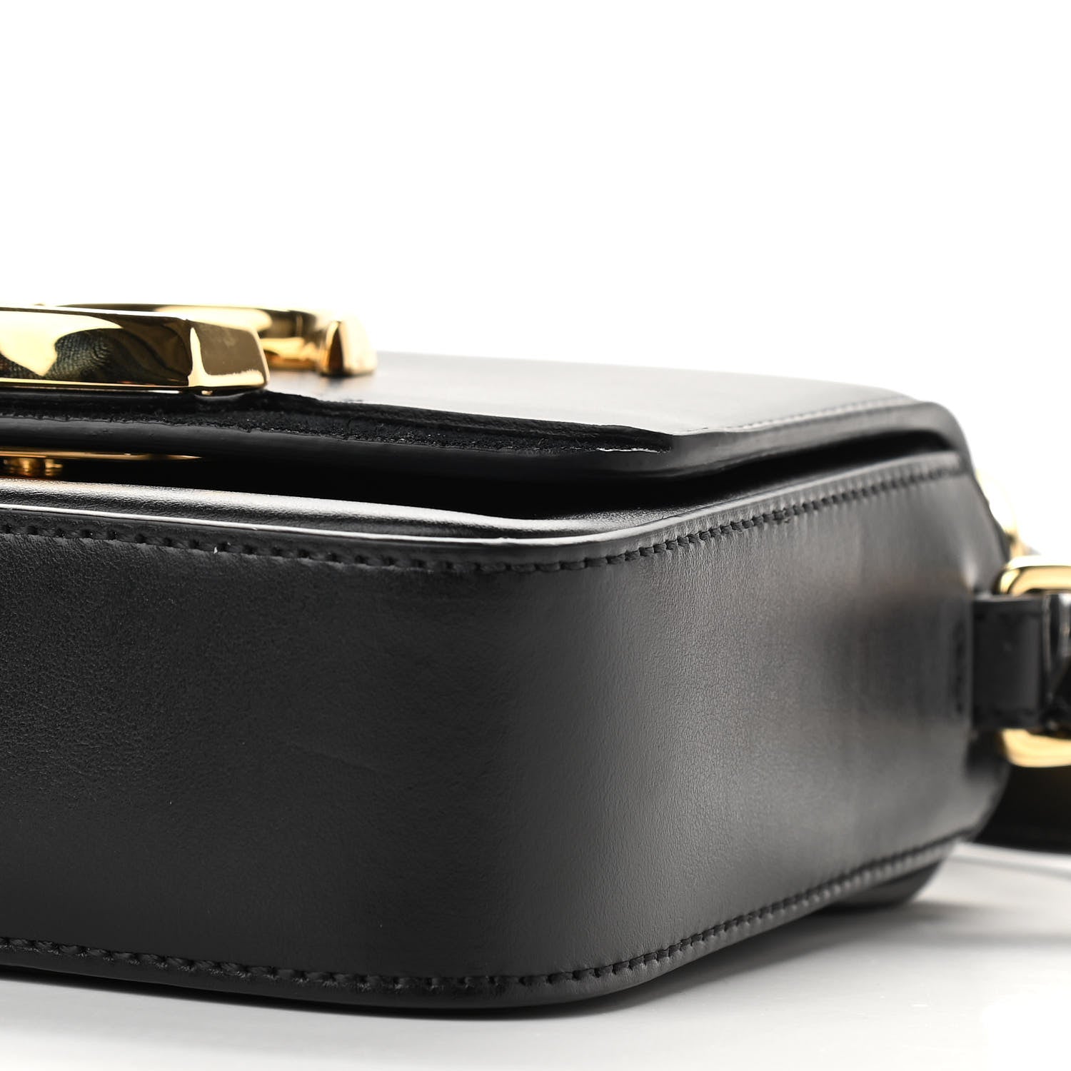 Chloe Shiny Calfskin Suede Mini C Double Carry Black 9 of 9
