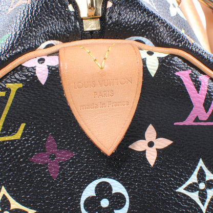 Louis Vuitton Monogram Multicolor Speedy 30 Black 6 of 8