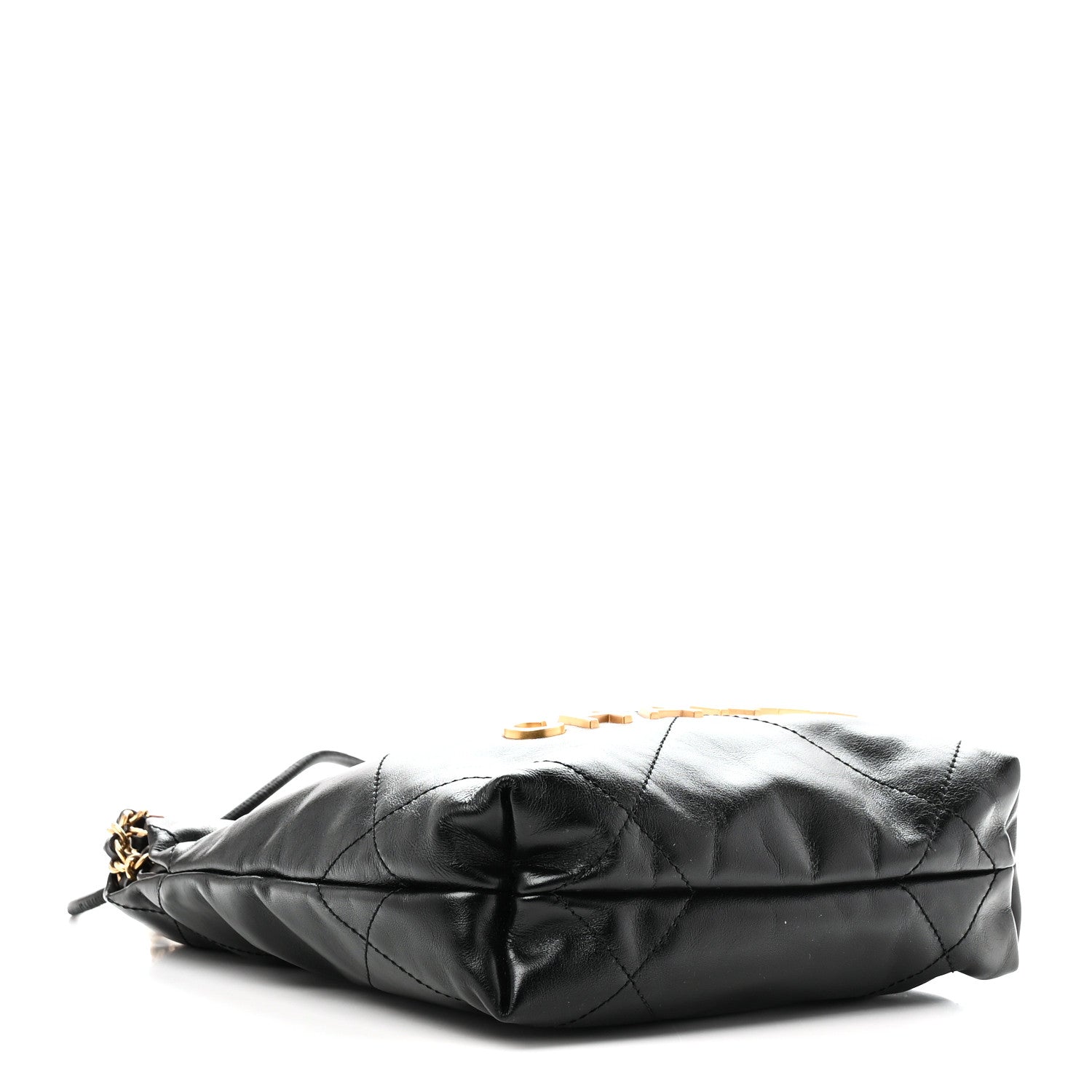 Chanel Shiny Calfskin Quilted Mini Chanel 22 Black 4 of 10