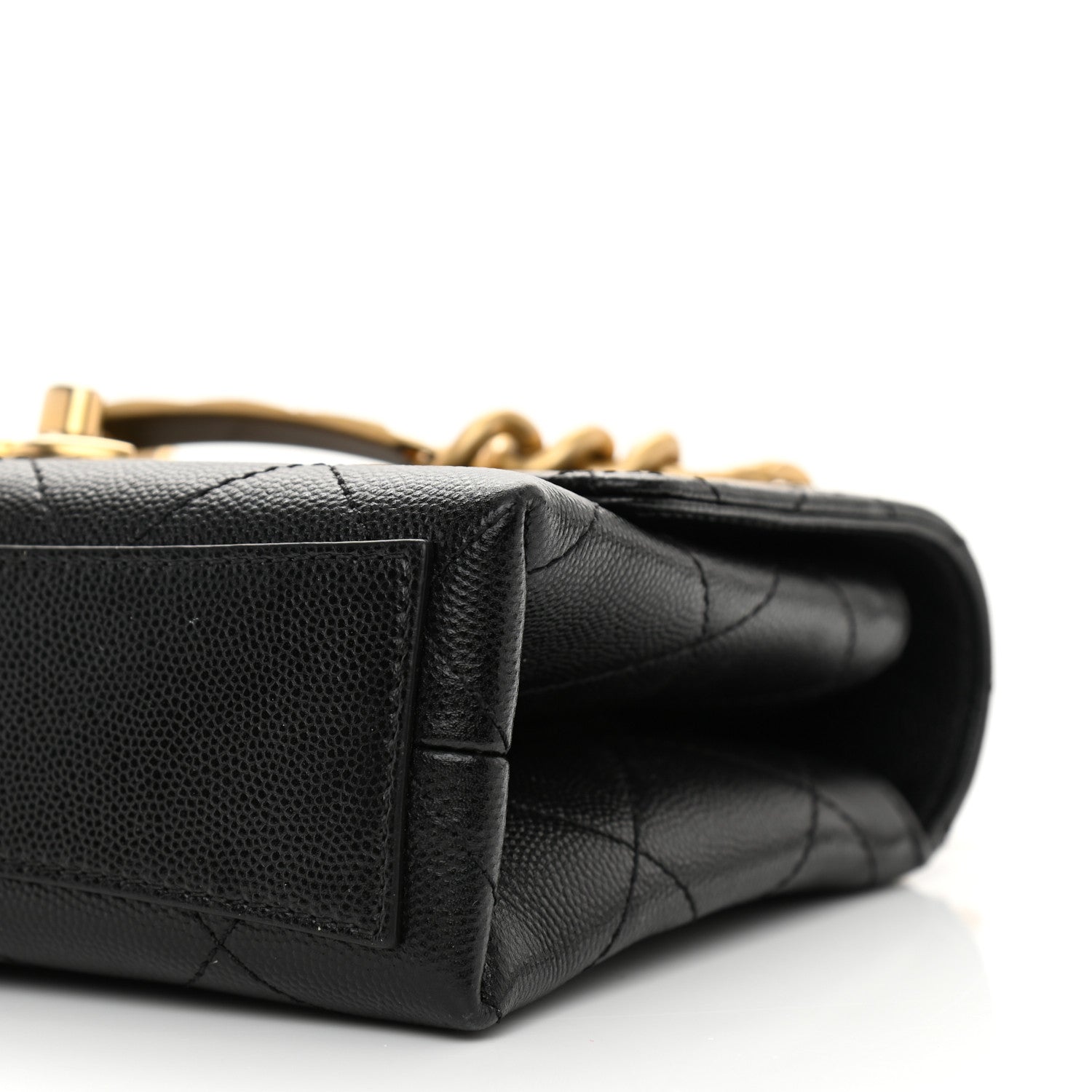 Chanel Caviar Quilted Bracelet On Chain Flap Black 11 of 12
