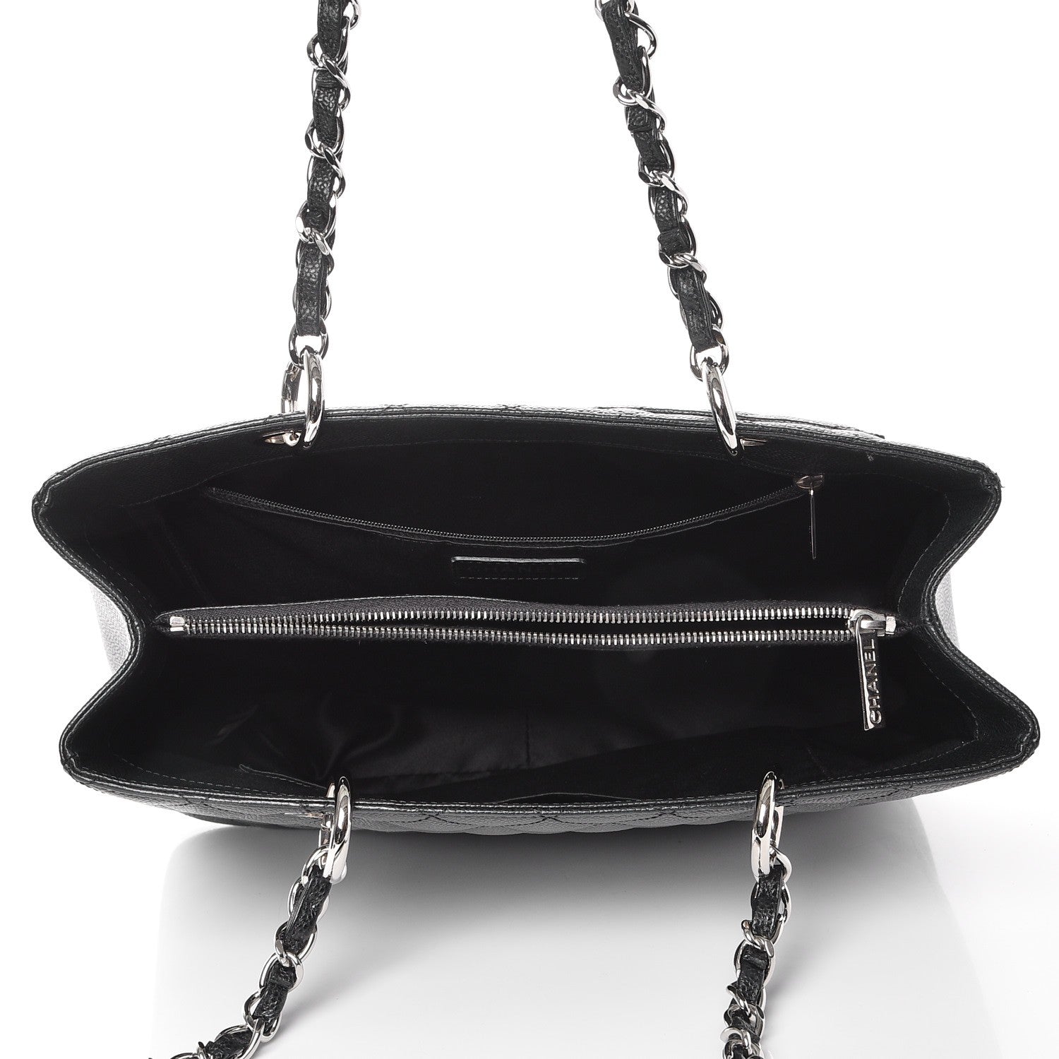 Chanel Caviar Quilted Grand Shopping Tote GST Black 5 of 12