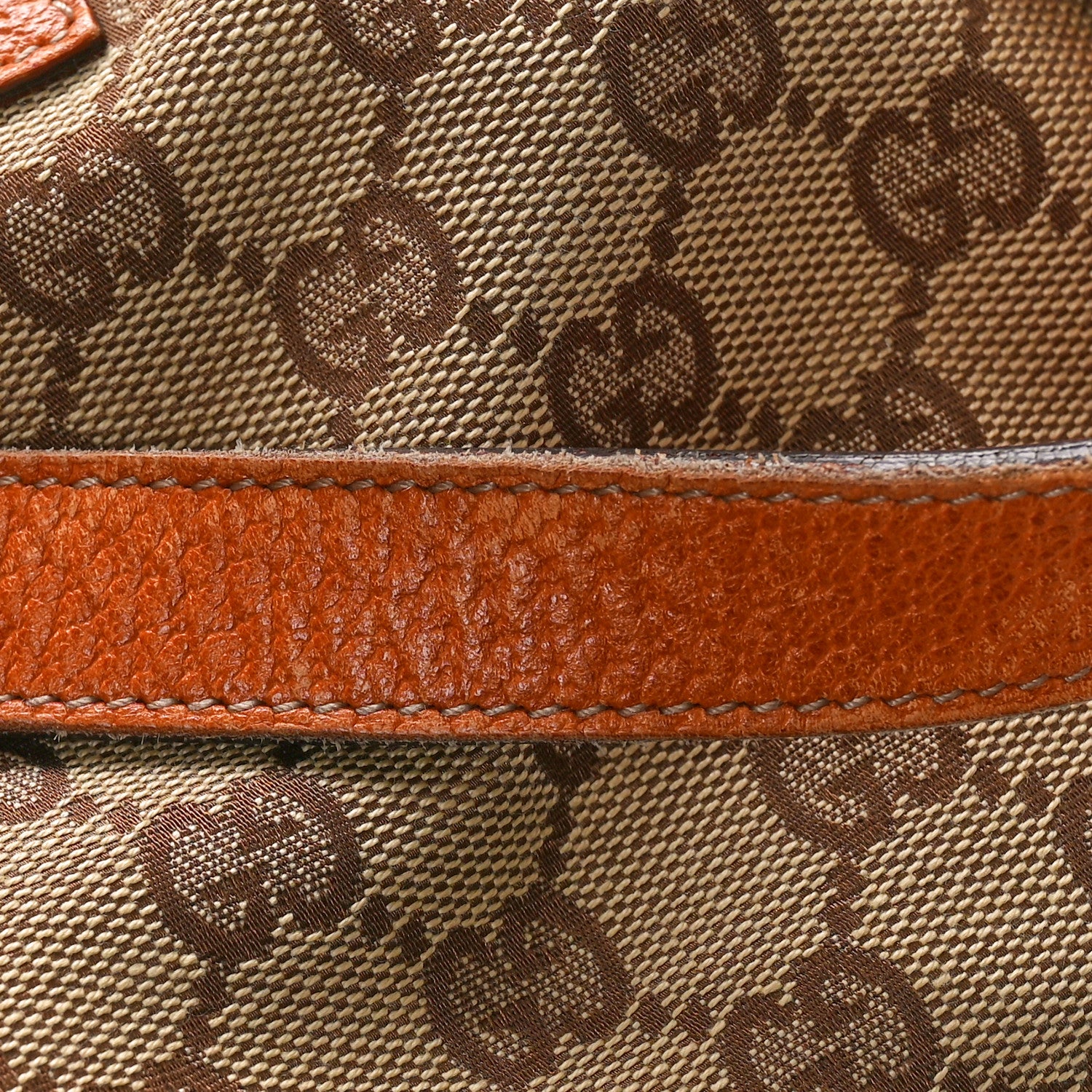 Gucci Monogram Large Abbey Tote Orange 13 of 14