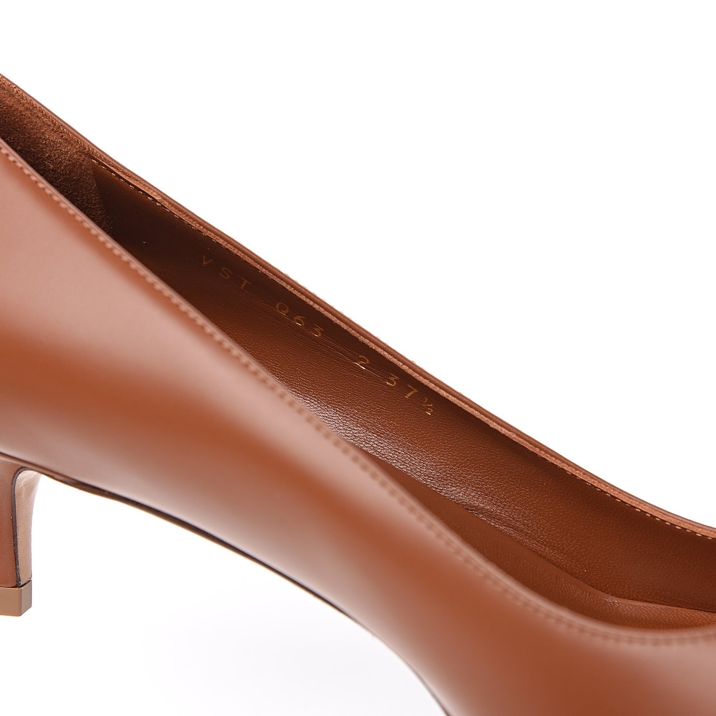 Calfskin Tonal Vlogo 45mm Pumps 37.5 Saddle Brown