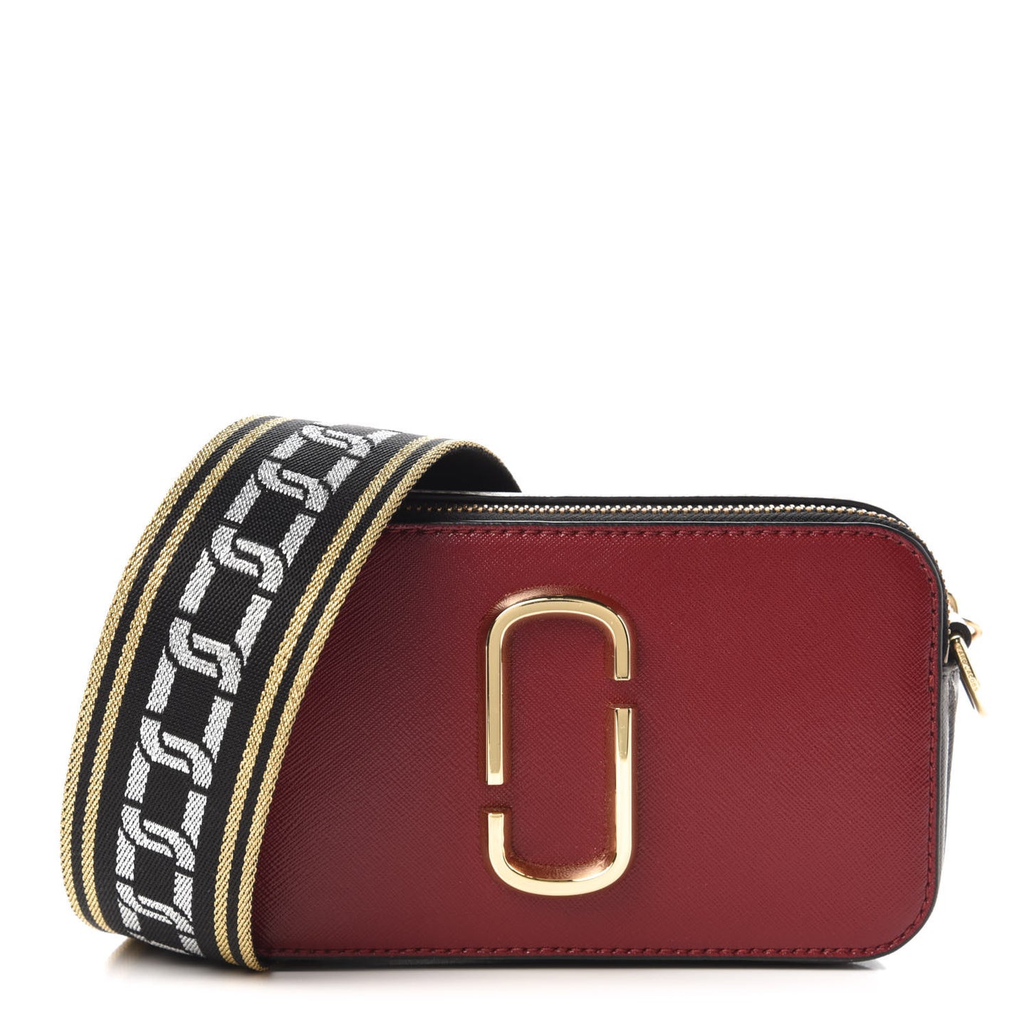 Saffiano Small Snapshot Camera Bag Red Multicolor