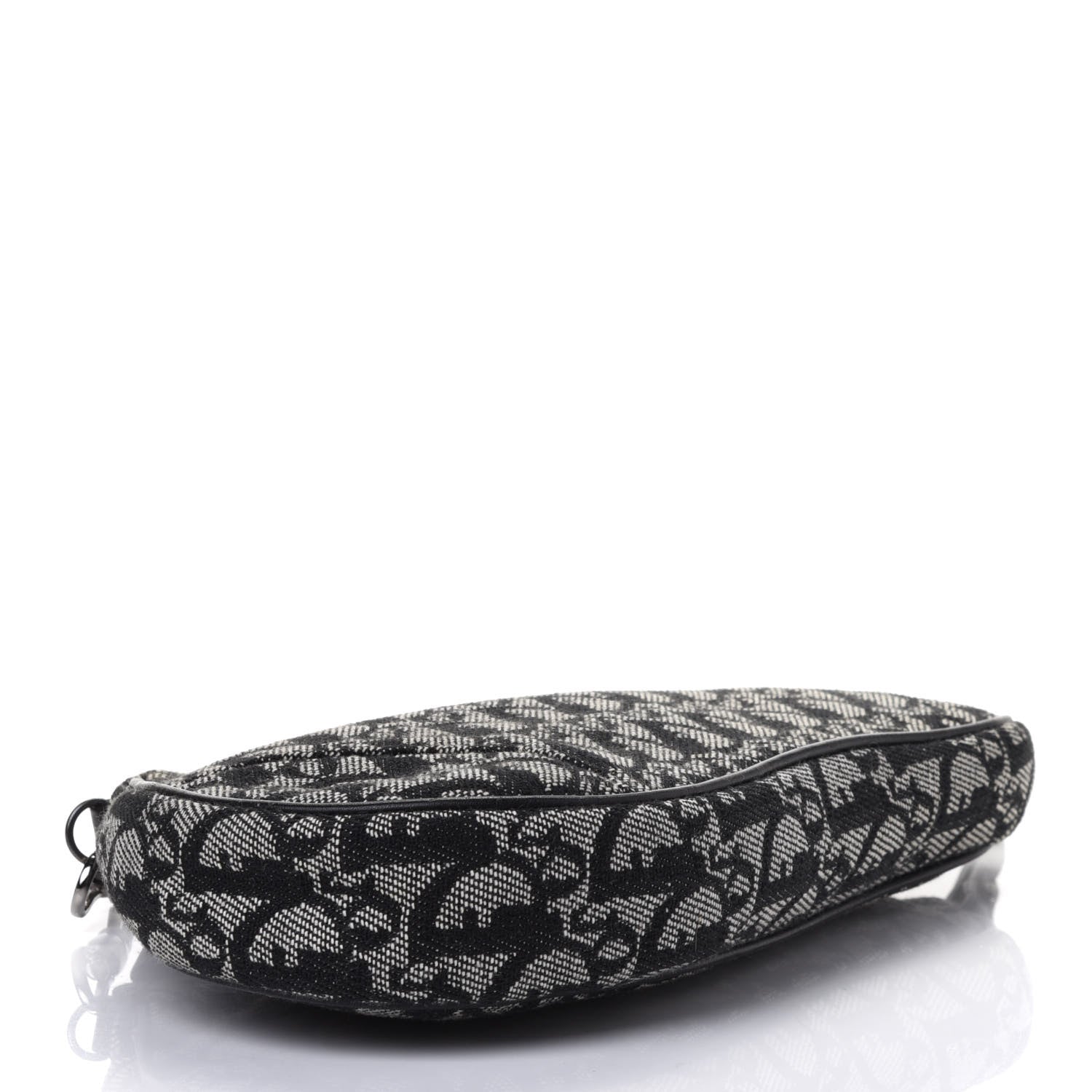 Christian Dior Monogram Mini Saddle Pochette Navy 3 of 4