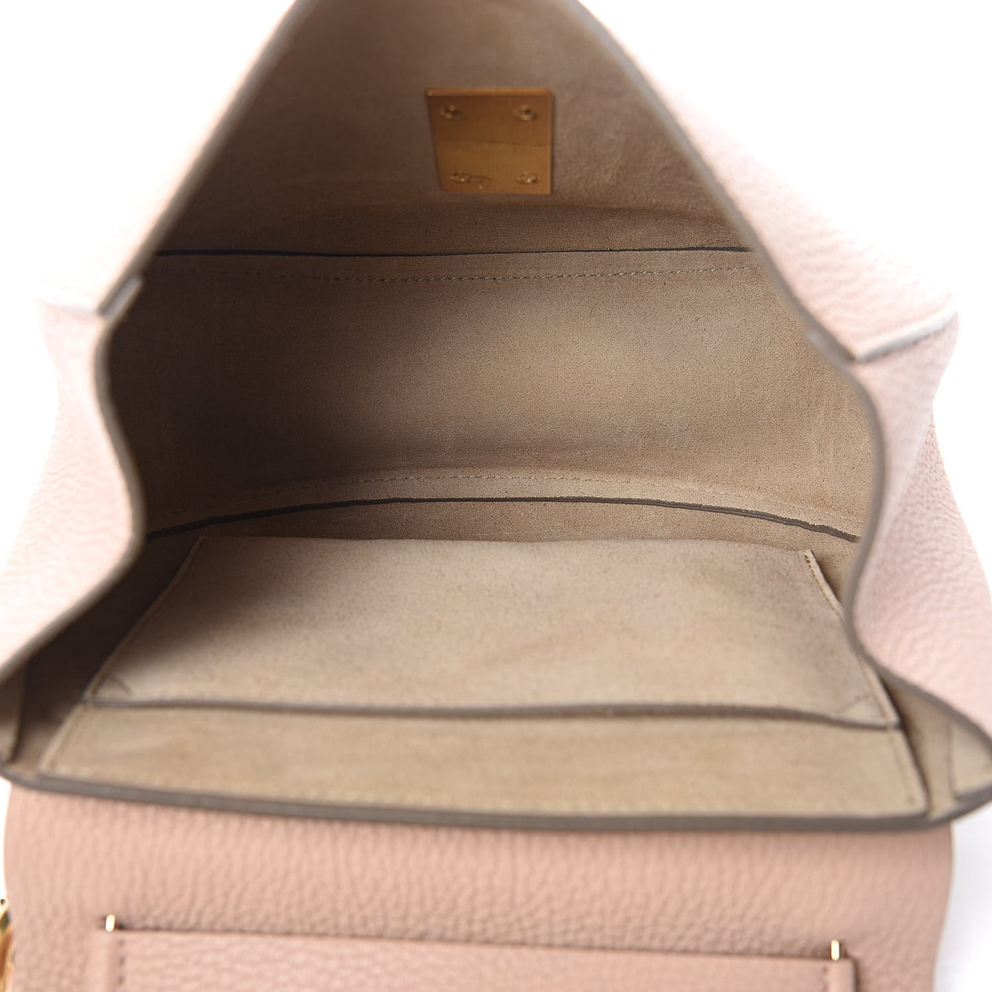 Grained Lambskin Drew Shoulder Bag Cement Pink