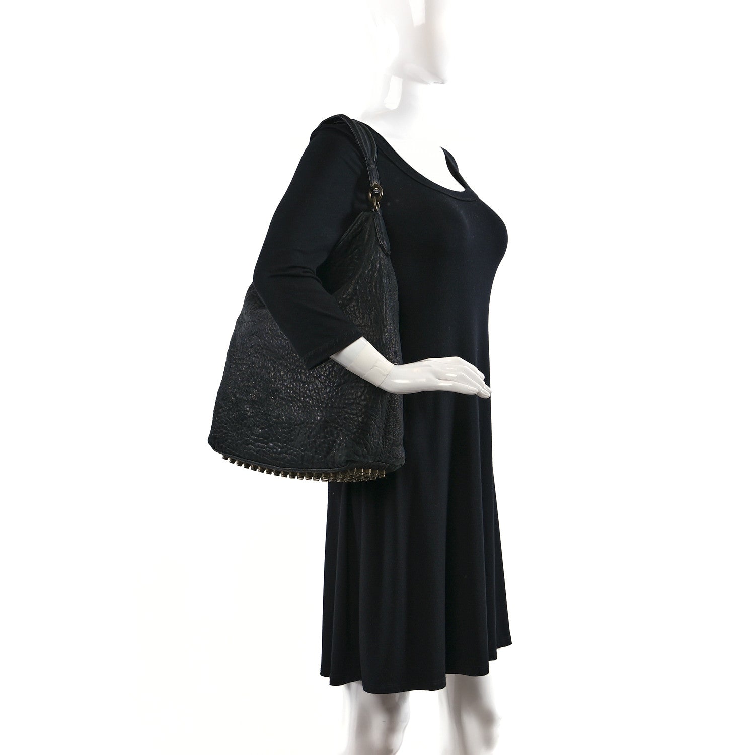 Alexander Wang Pebbled Lambskin Darcy Hobo Black 3 of 15