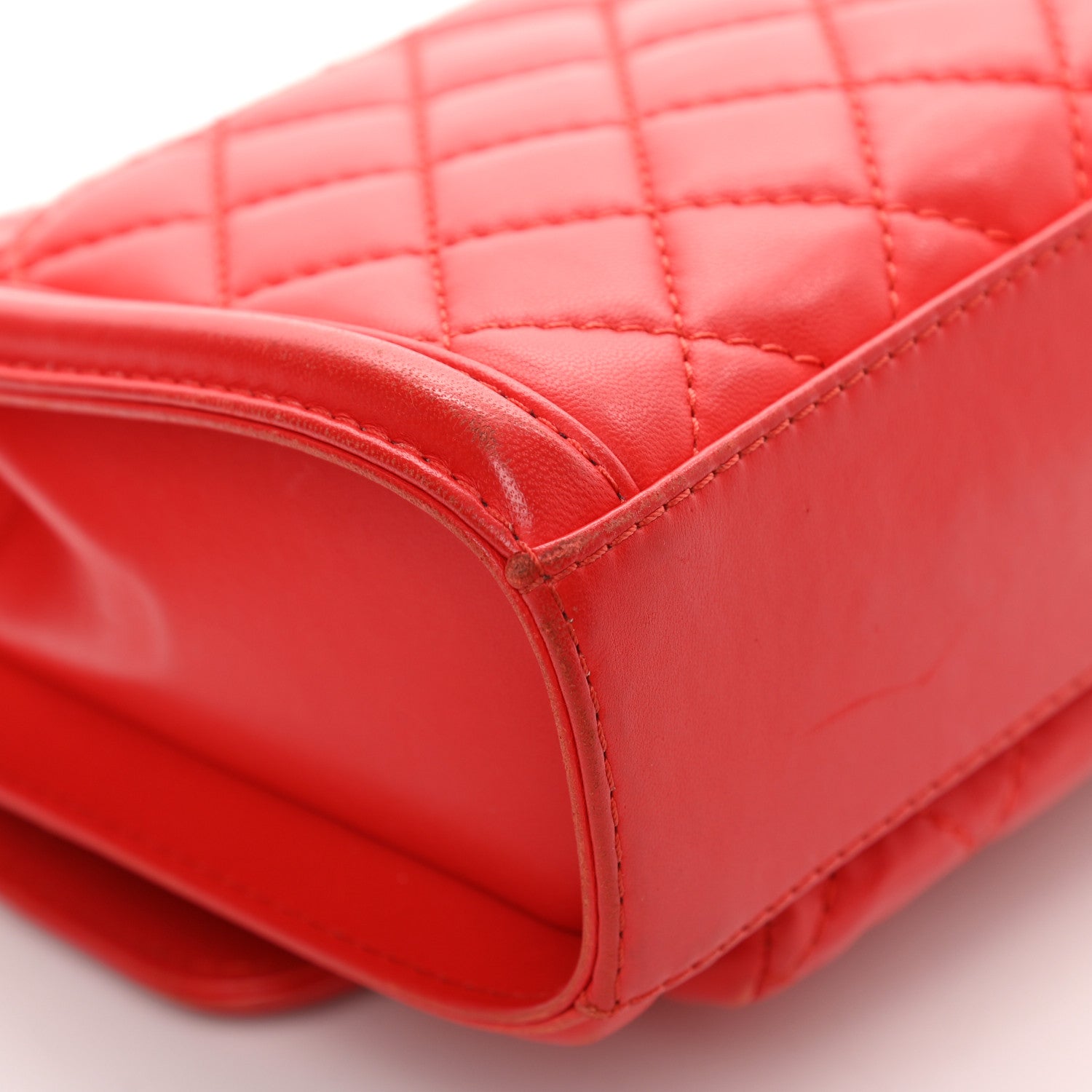 Chanel Lambskin Quilted Small Geometric Flap Red 11 of 20