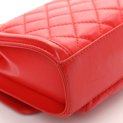 Chanel Lambskin Quilted Small Geometric Flap Red 11 of 20