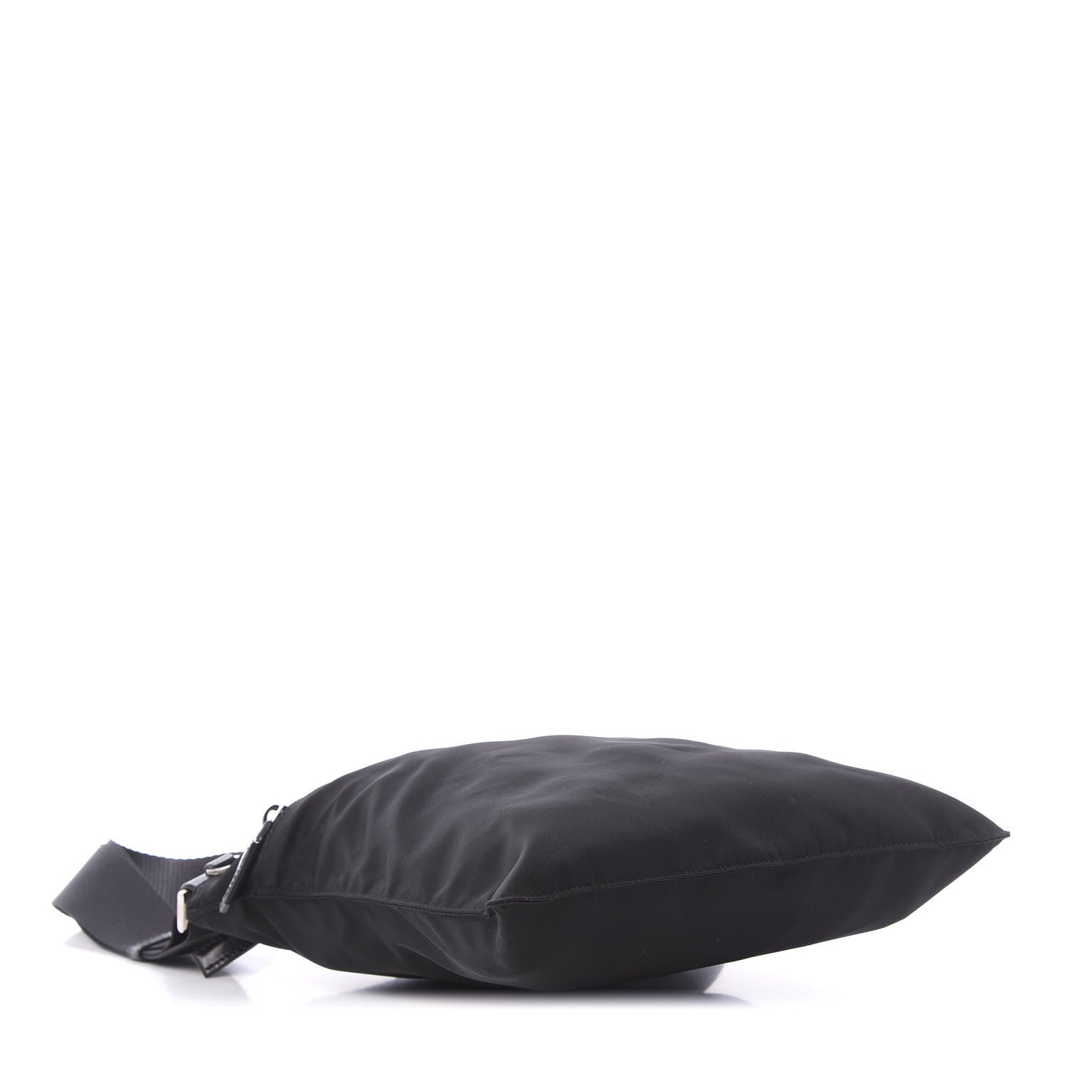 Prada Nylon Flat Messenger Bag Black 4 of 10
