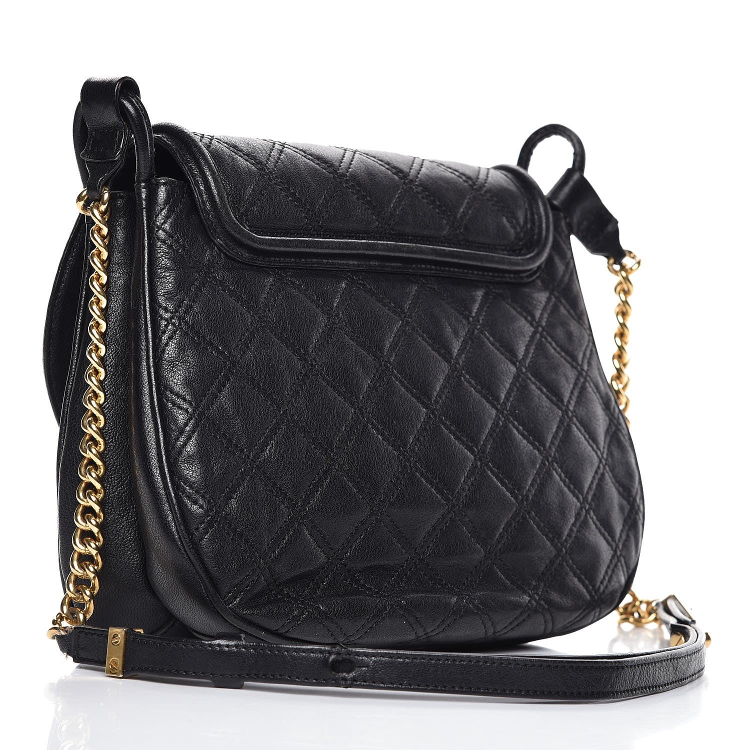Marc Jacobs Lacquered Lambskin Cooper Black 3 of 12
