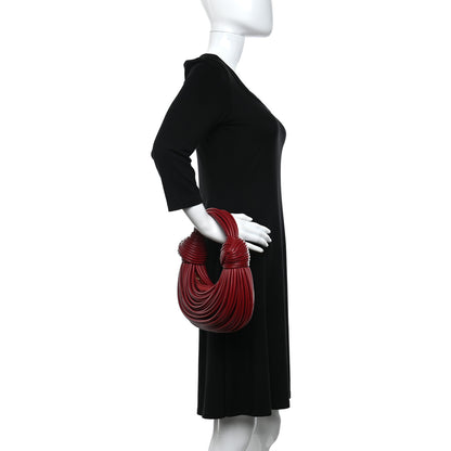 Bottega Veneta Nappa Mini Tubular Double Knot Dark Red 2 of 8