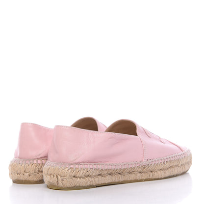 Chanel Lambskin CC Espadrilles 36 Light Pink 4 of 10