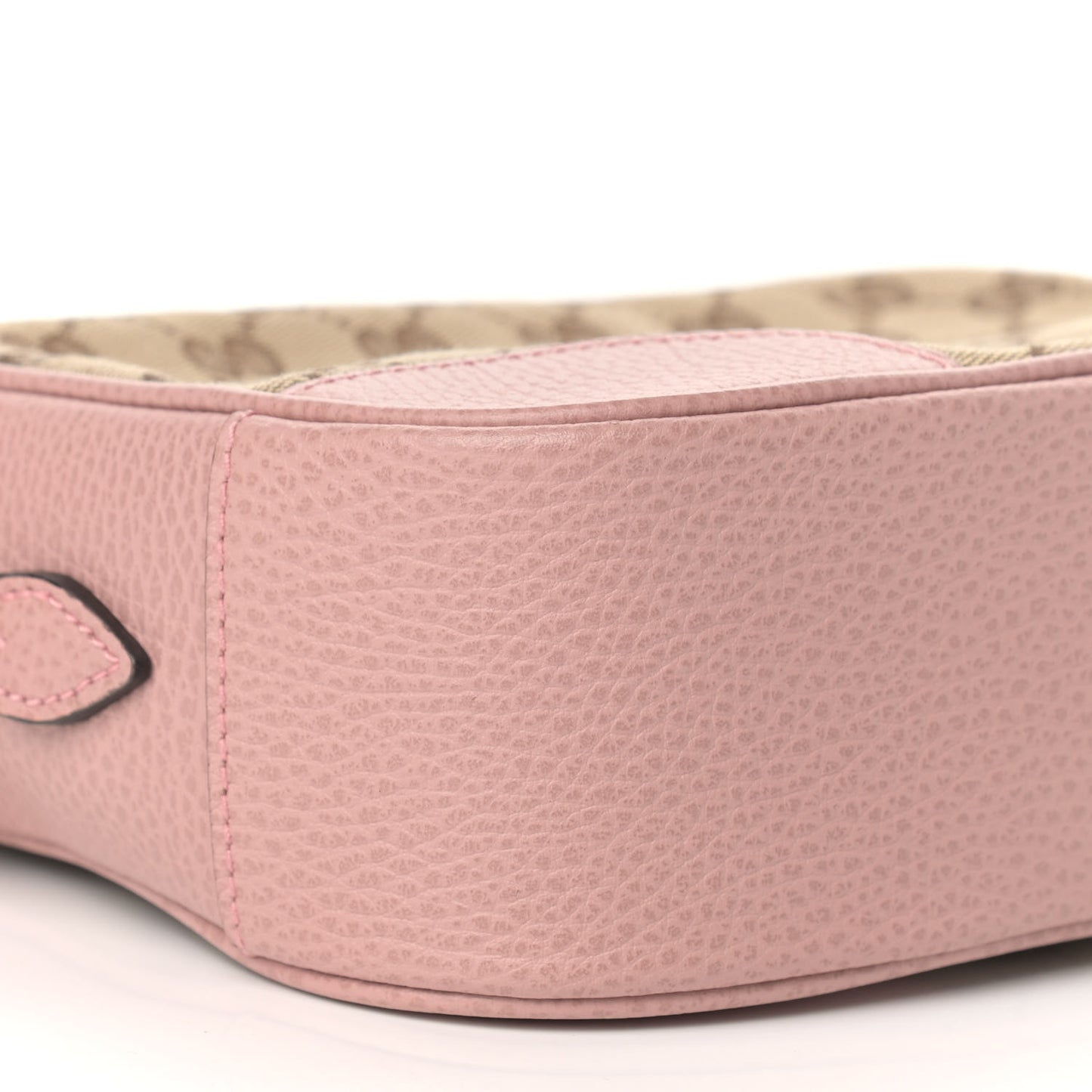 Monogram Mini Bree Messenger Bag Beige Soft Pink