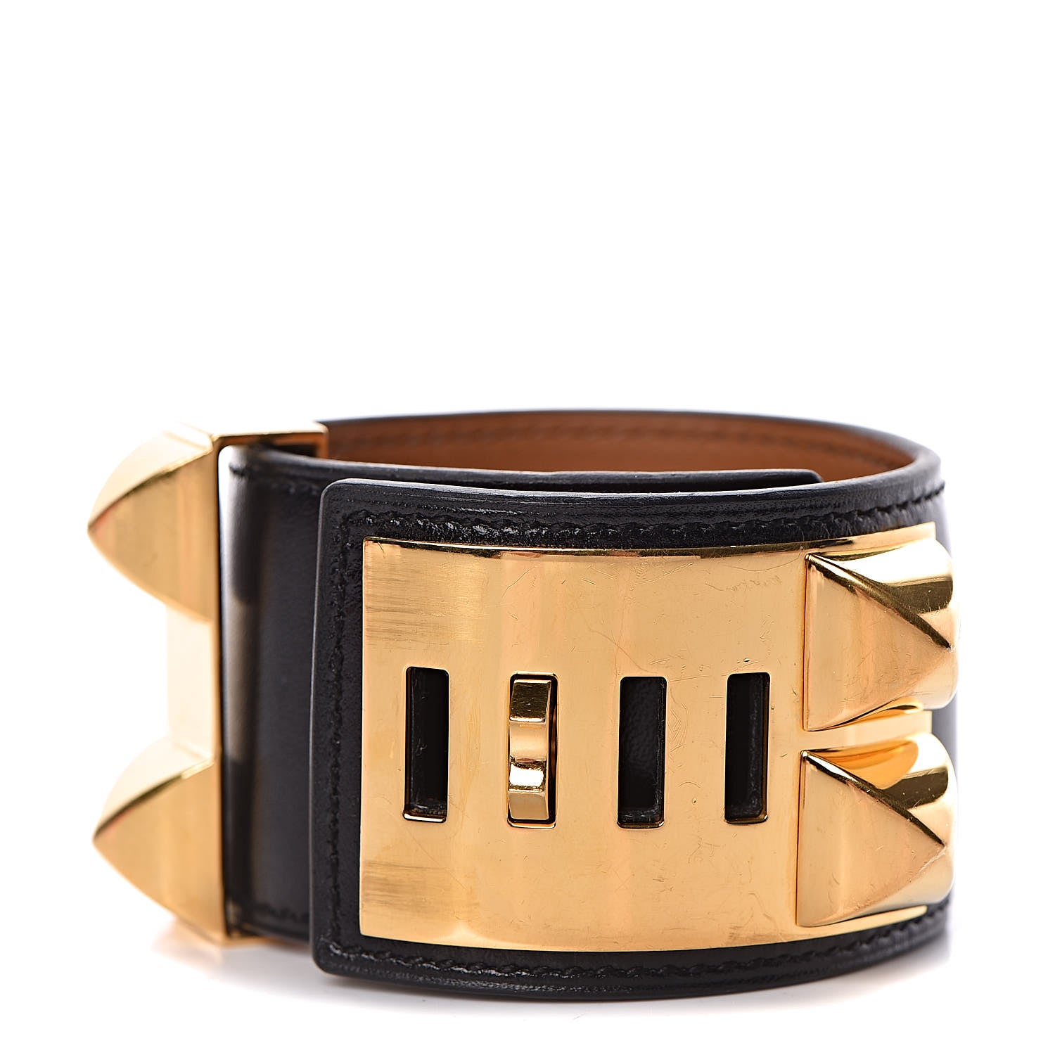 Hermes Box Collier De Chien CDC Bracelet S Black 3 of 7