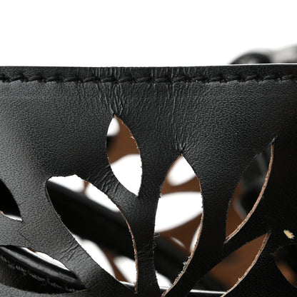 Alaia Calfskin Laser Cut Bucket Bag Black 10 of 10